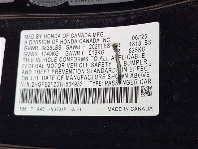 Used 2026 Honda Civic LX image 14