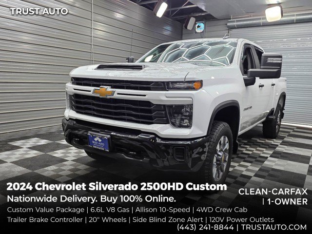 Used 2024 Chevrolet Silverado 2500 Custom w/ Custom Value Package AWD/4WD image 1