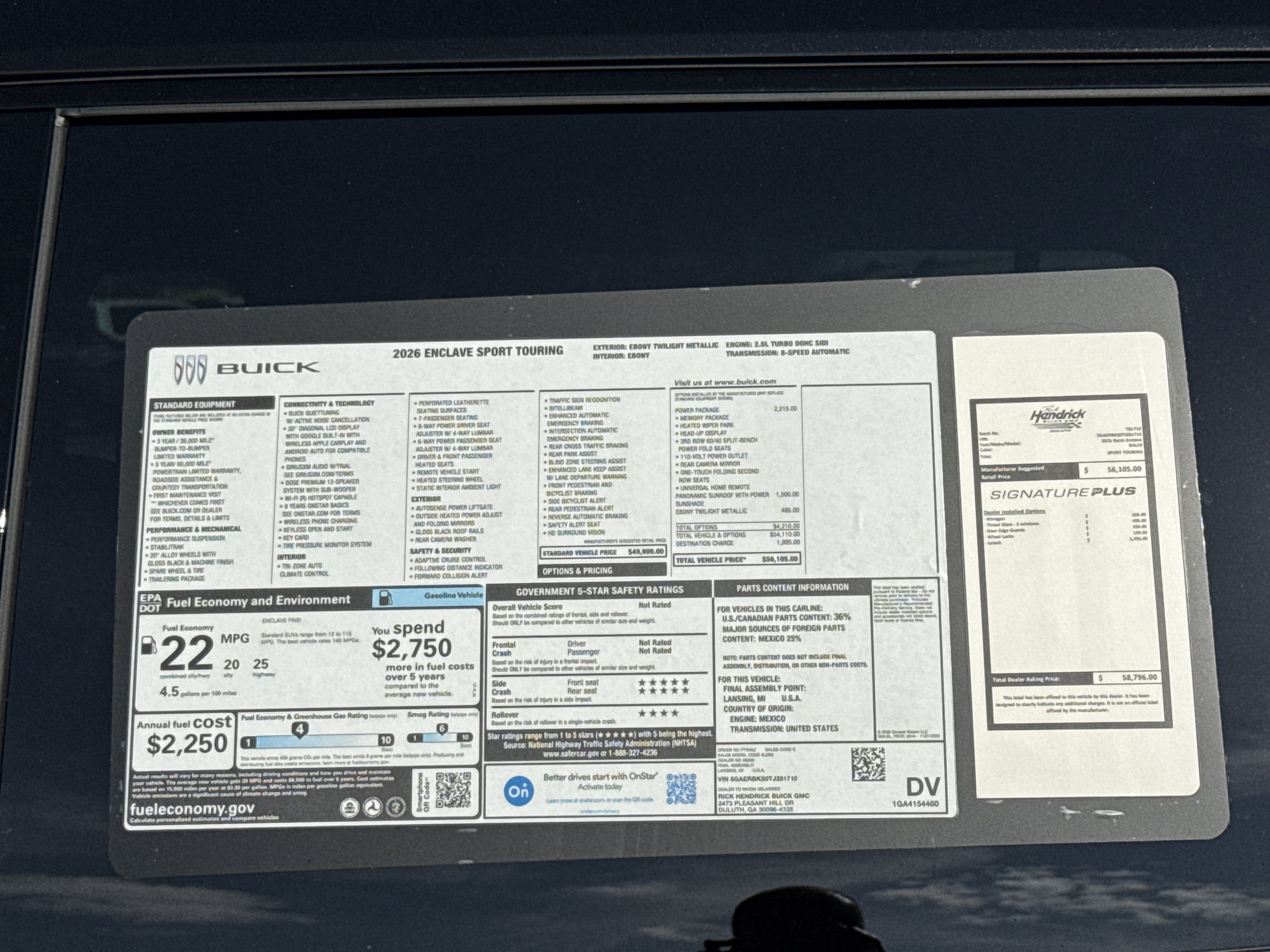 New 2026 Buick Enclave Sport Touring w/ Power Package image 39