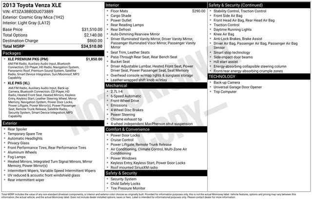 Used 2013 Toyota Venza XLE w/ XLE Premium Pkg FWD image 12