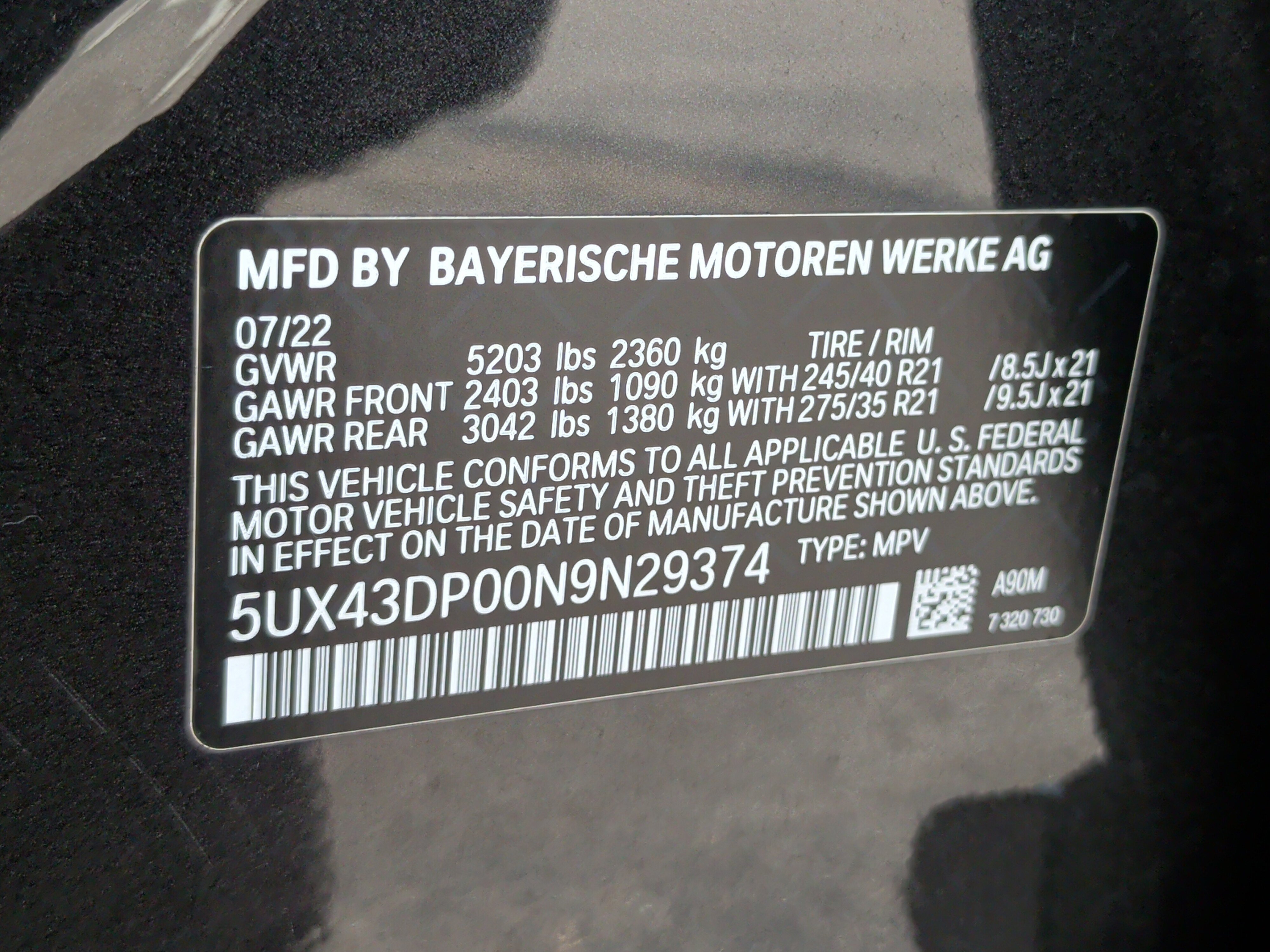 Used 2022 BMW X3 sDrive30i w/ Convenience Package RWD image 39