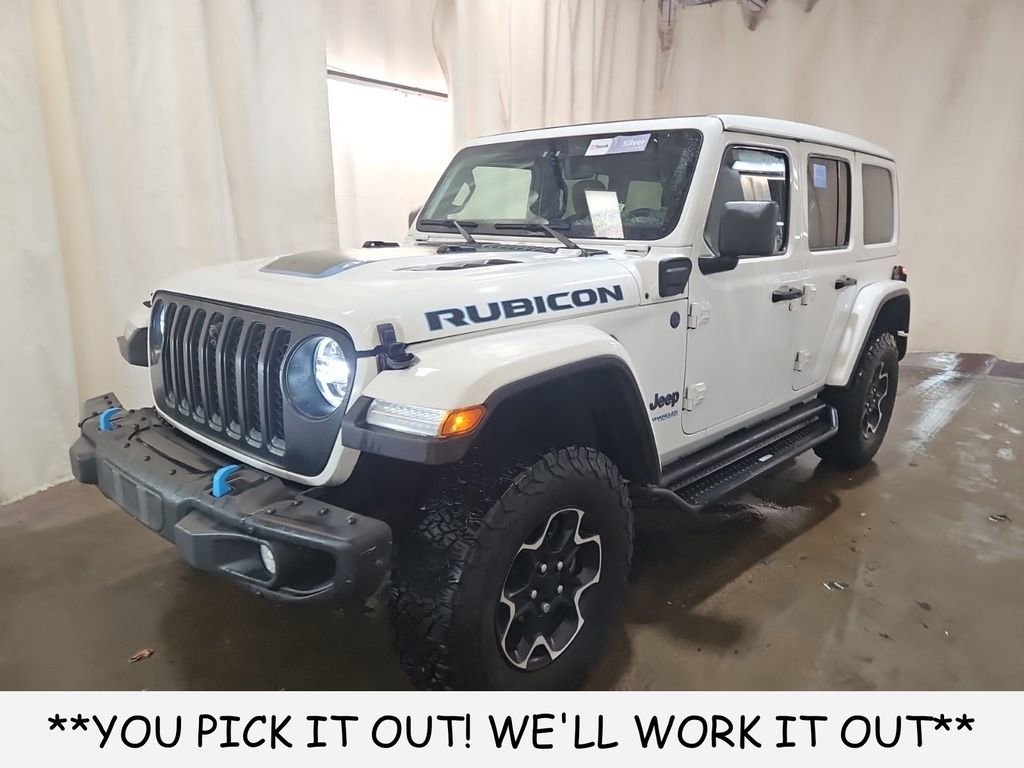 Used 2021 Jeep Wrangler Unlimited Rubicon 4xe w/ Steel Bumper Group image 1