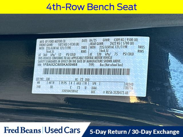 Certified 2025 Ford Transit 350 XLT RWD image 36
