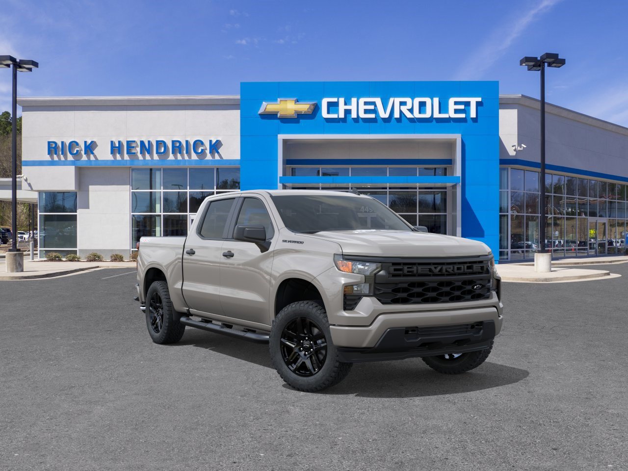 New 2026 Chevrolet Silverado 1500 Custom w/ Turbomax Blackout Package AWD/4WD image 2