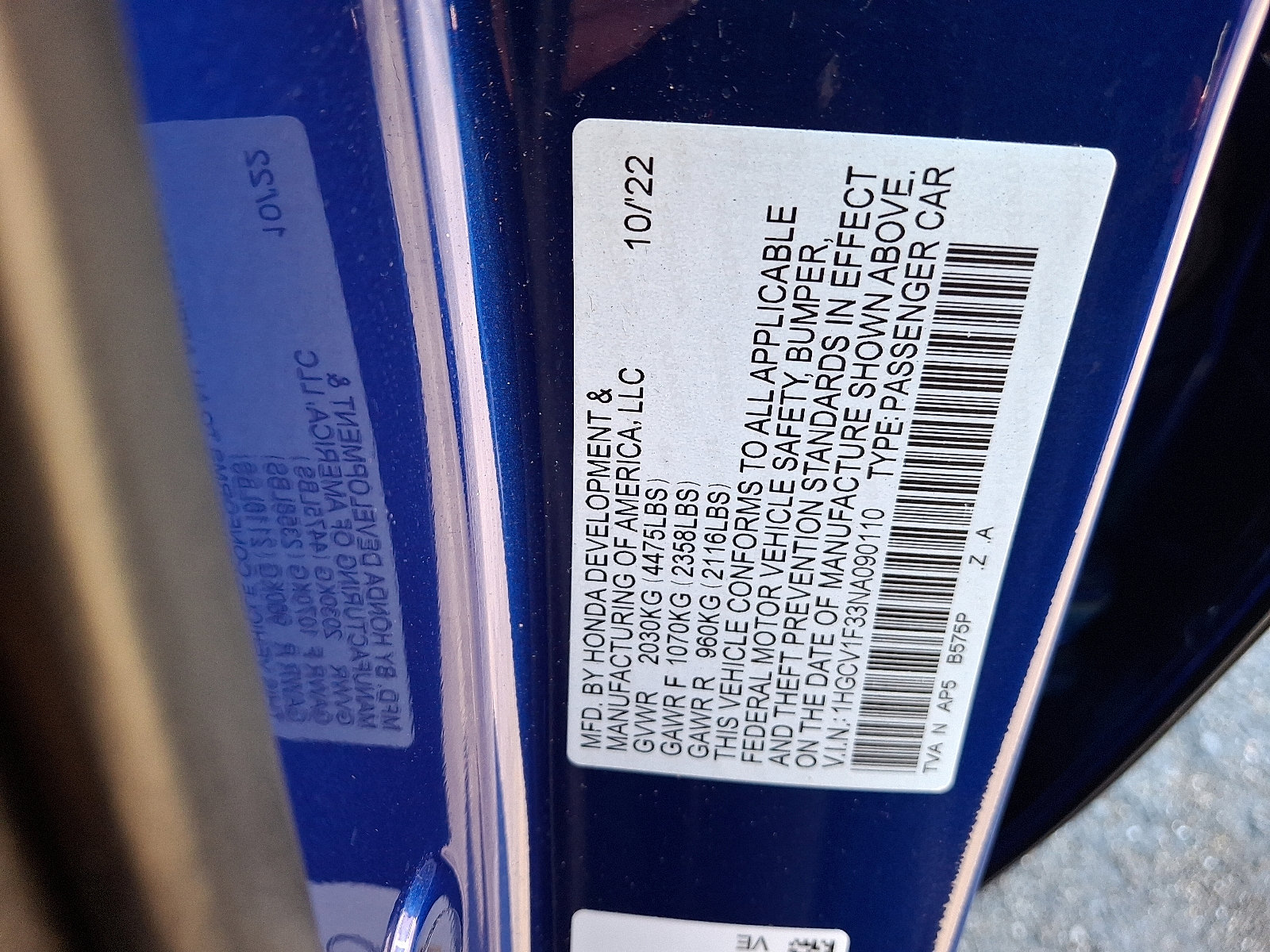 Certified 2022 Honda Accord Sport image 27