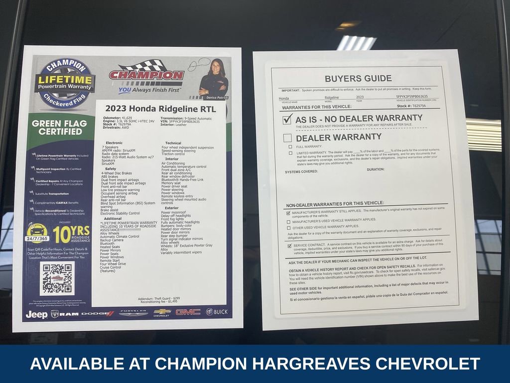 Used 2023 Honda Ridgeline RTL image 43