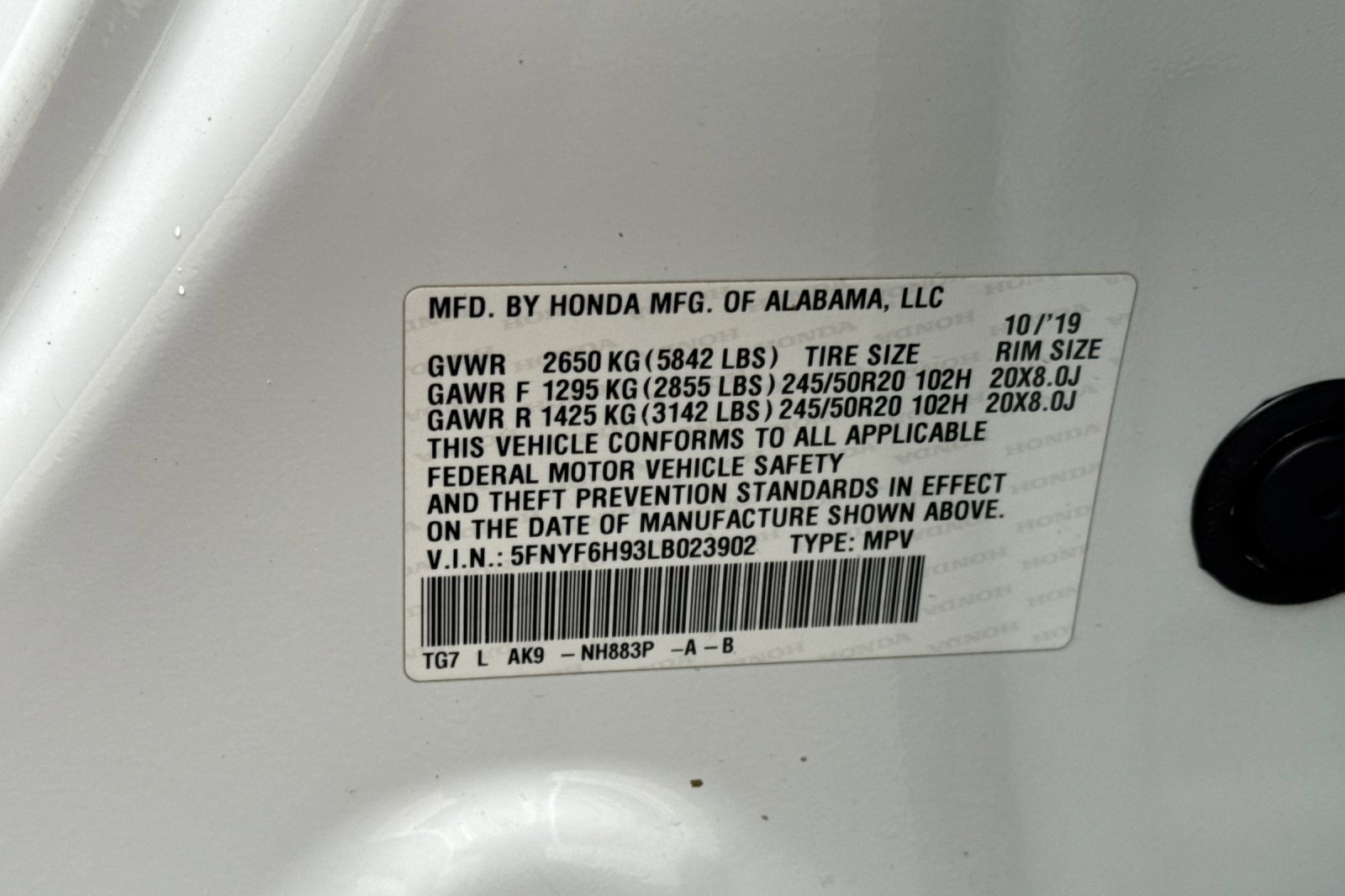 Used 2020 Honda Pilot Touring image 39