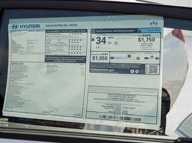Used 2025 Hyundai Elantra Sport w/ Cargo Package image 18