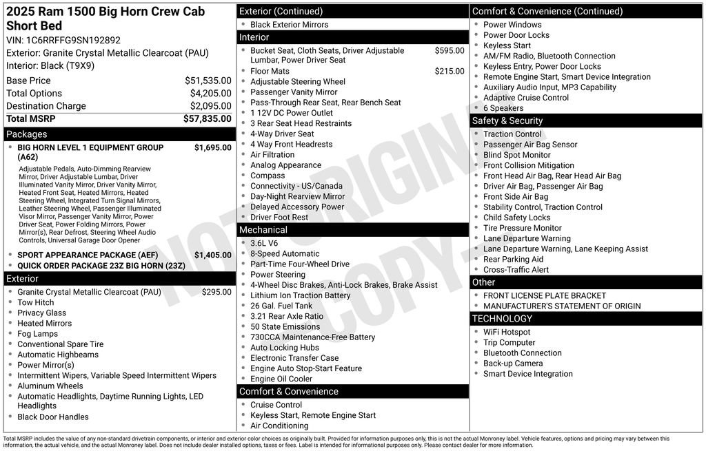 Used 2025 RAM 1500 Big Horn AWD/4WD image 41