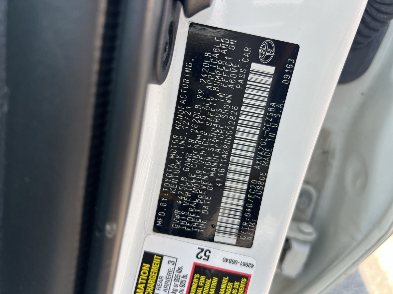 Used 2022 Toyota Camry SE FWD image 24