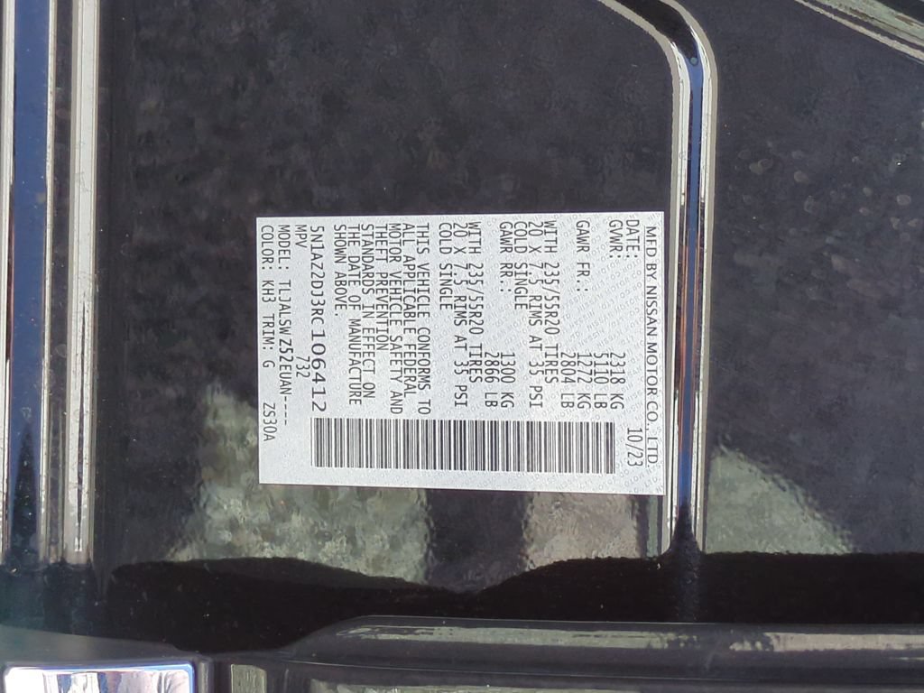 Certified 2024 Nissan Murano Platinum w/ Cargo Package FWD image 26