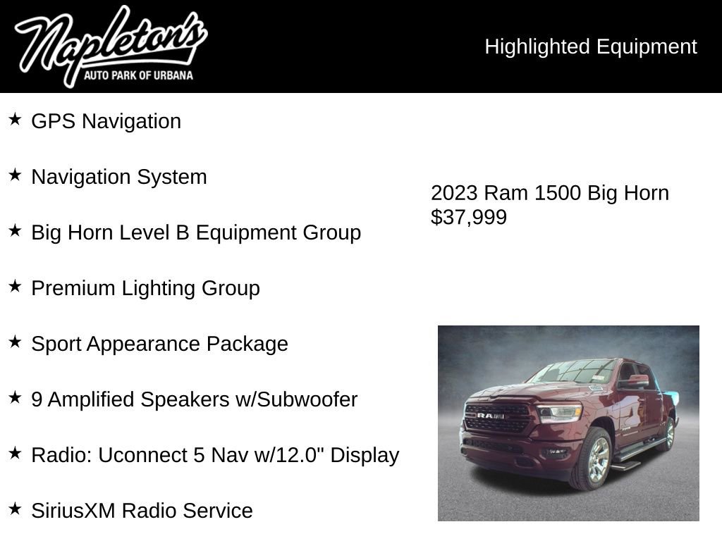 Used 2023 RAM 1500 Big Horn AWD/4WD image 4