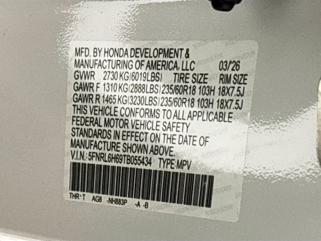 New 2026 Honda Odyssey EX-L image 24