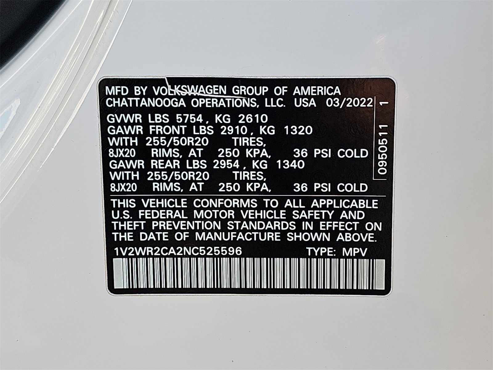 Used 2022 Volkswagen Atlas SE image 40