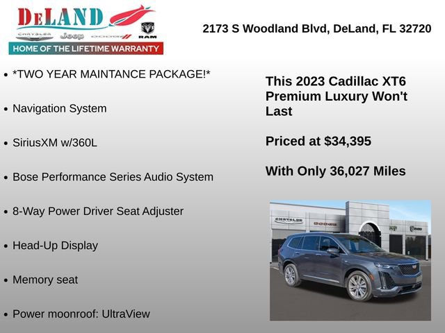 Used 2023 Cadillac XT6 Premium Luxury w/ Technology Package image 24