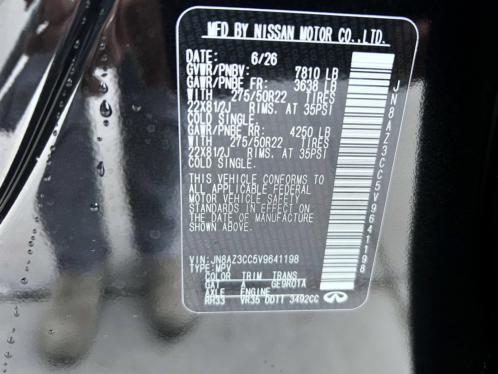 New 2027 INFINITI QX80 Autograph w/ Premium Cargo Package AWD/4WD image 27