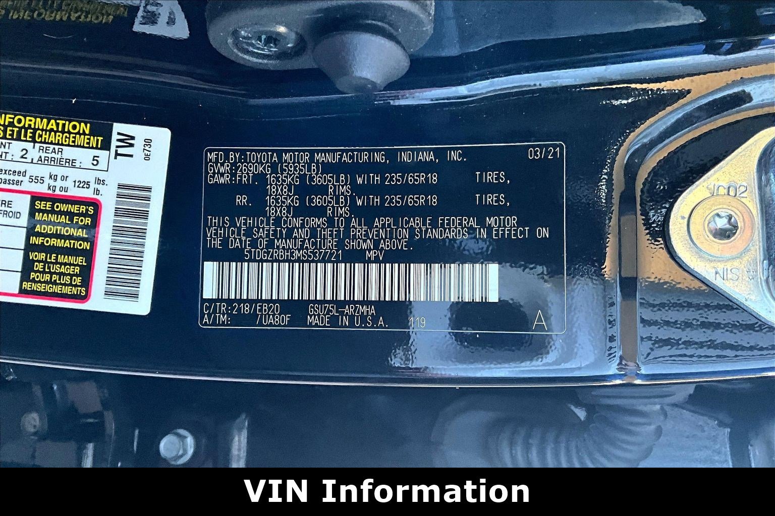 Used 2021 Toyota Highlander XLE image 19