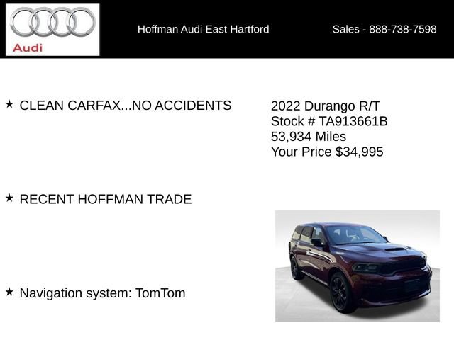 Used 2022 Dodge Durango R/T w/ Blacktop Package AWD/4WD image 6