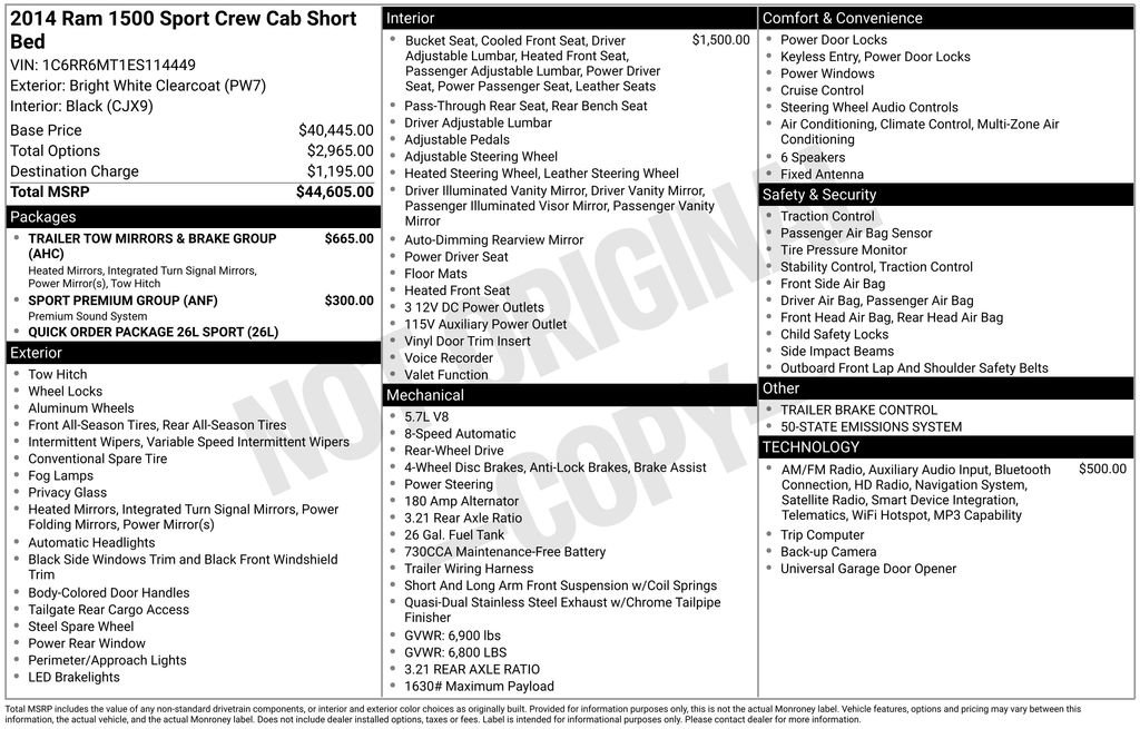Used 2014 RAM 1500 Sport image 6