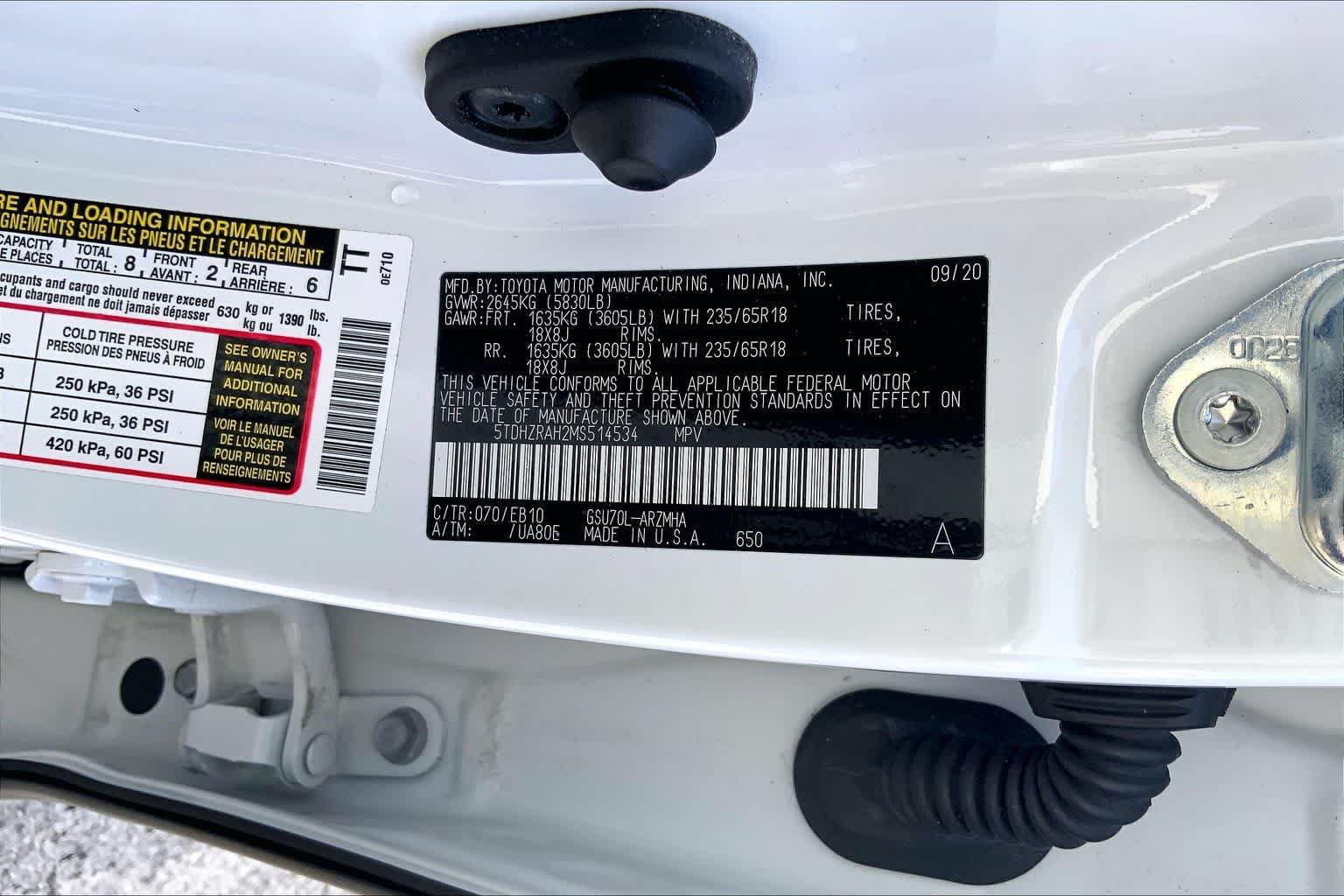 Used 2021 Toyota Highlander XLE FWD image 20