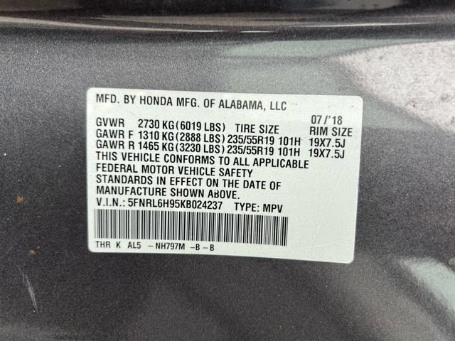 Used 2019 Honda Odyssey Elite image 17