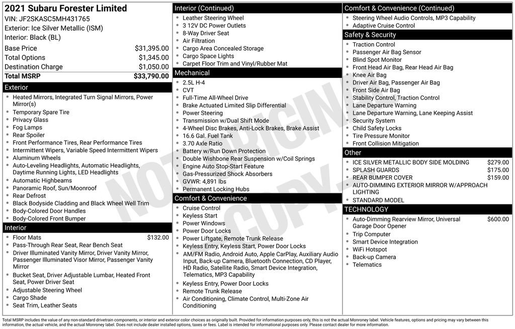 Used 2021 Subaru Forester Limited image 3