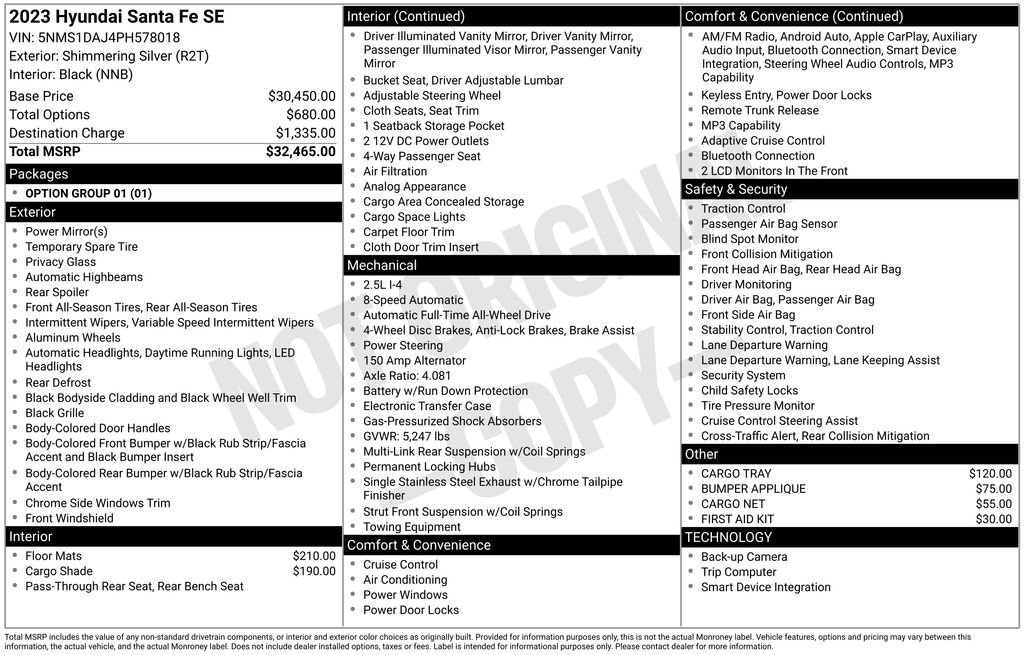Used 2023 Hyundai Santa Fe SE image 39