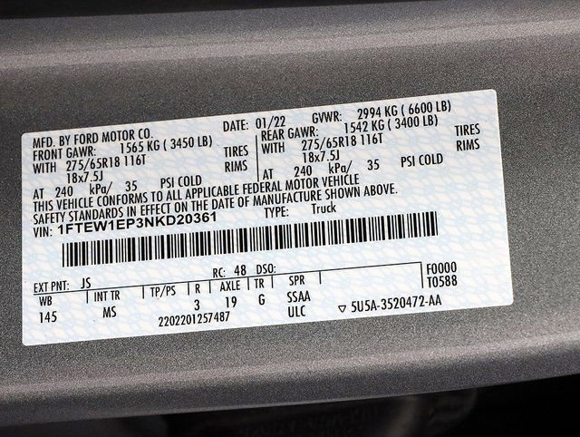 Used 2022 Ford F150 XLT w/ Equipment Group 302A High AWD/4WD image 30