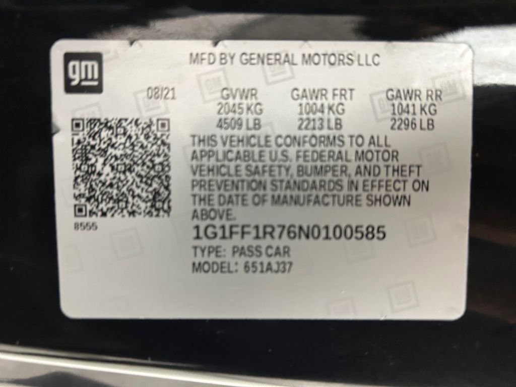 Used 2022 Chevrolet Camaro SS RWD image 20