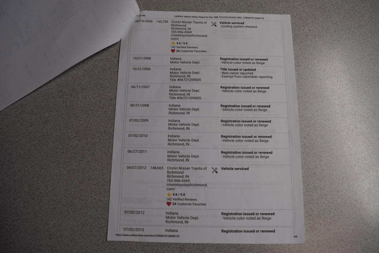 Used 1988 Toyota Pickup SR5 image 97