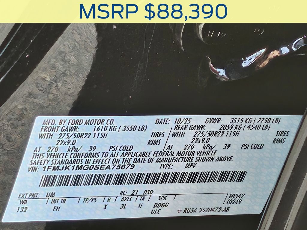 New 2025 Ford Expedition Max Platinum w/ Stealth Performance Package image 43