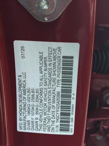 New 2025 Honda Accord SE image 23