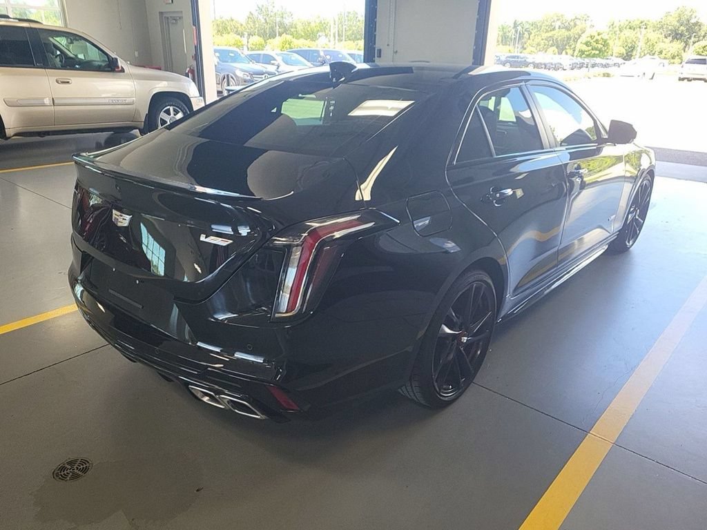 Used 2025 Cadillac CT4 V w/ LPO, Red Accent Package RWD image 4