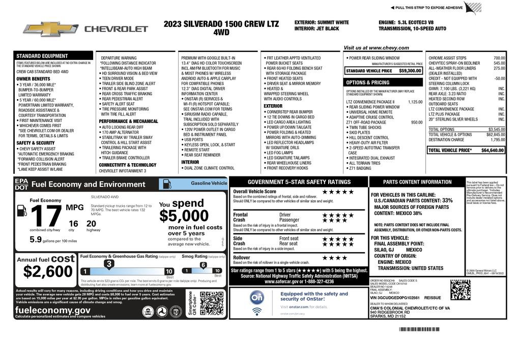 Used 2023 Chevrolet Silverado 1500 LTZ w/ LTZ Convenience Package II video 3