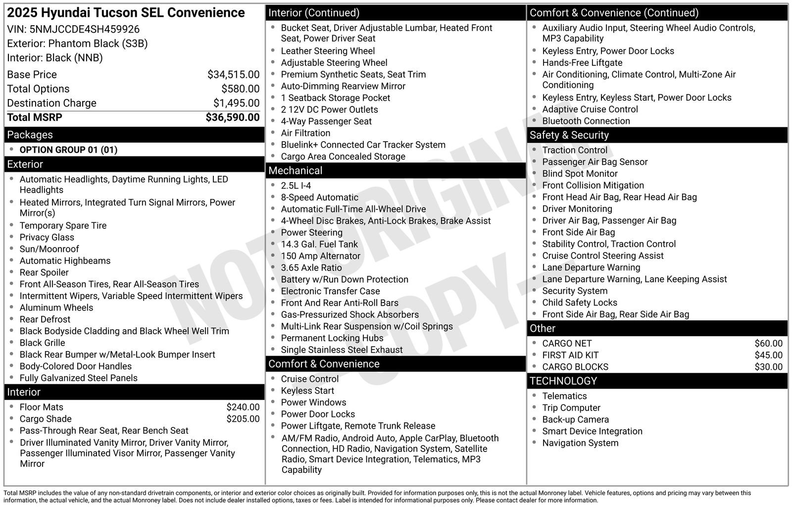 Certified 2025 Hyundai Tucson SEL AWD/4WD image 27
