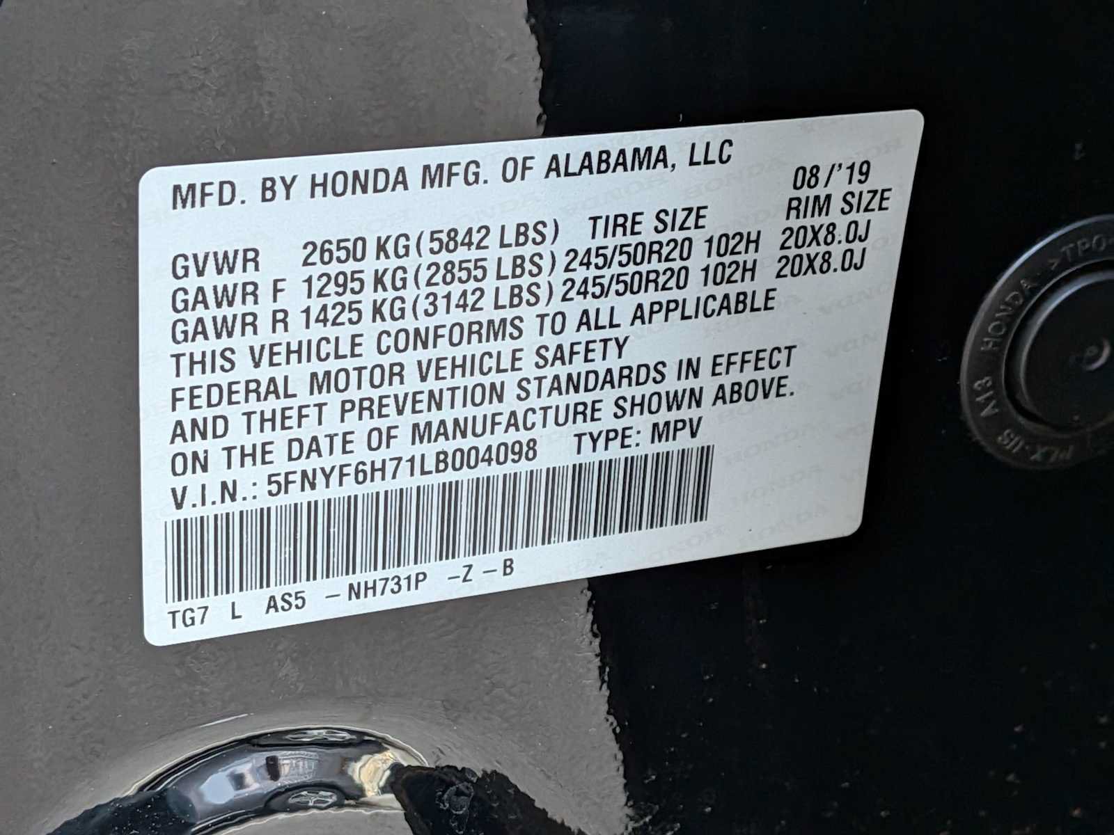 Used 2020 Honda Pilot Black Edition image 29