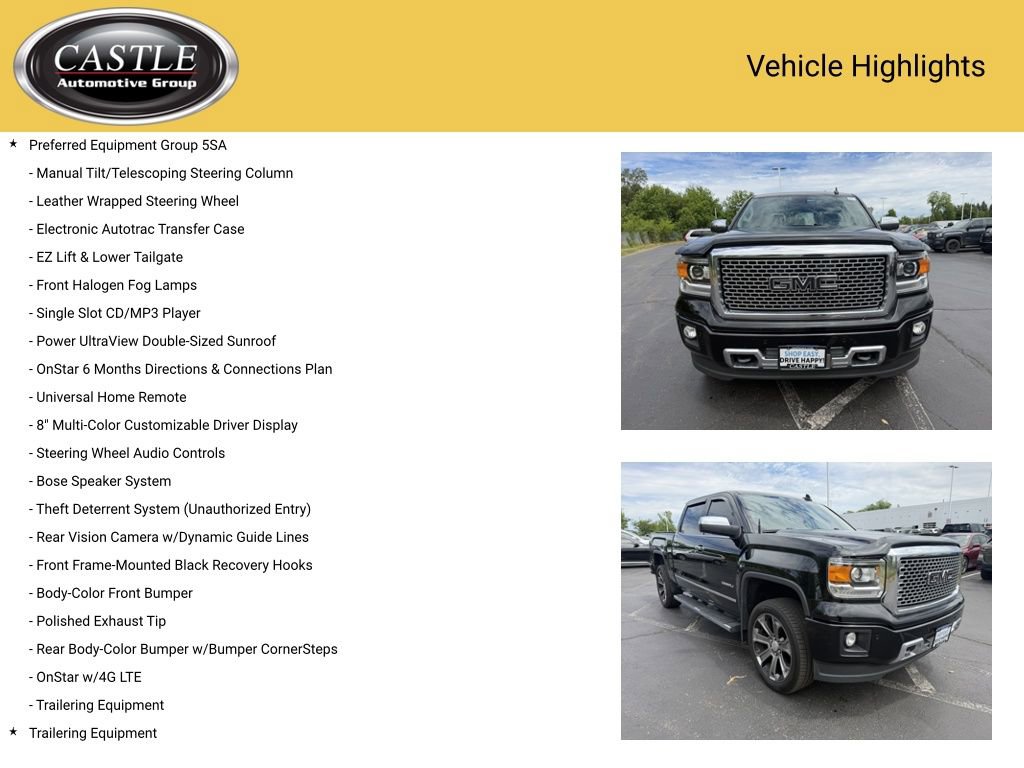Used 2015 GMC Sierra 1500 Denali w/ Driver Alert Package AWD/4WD image 7