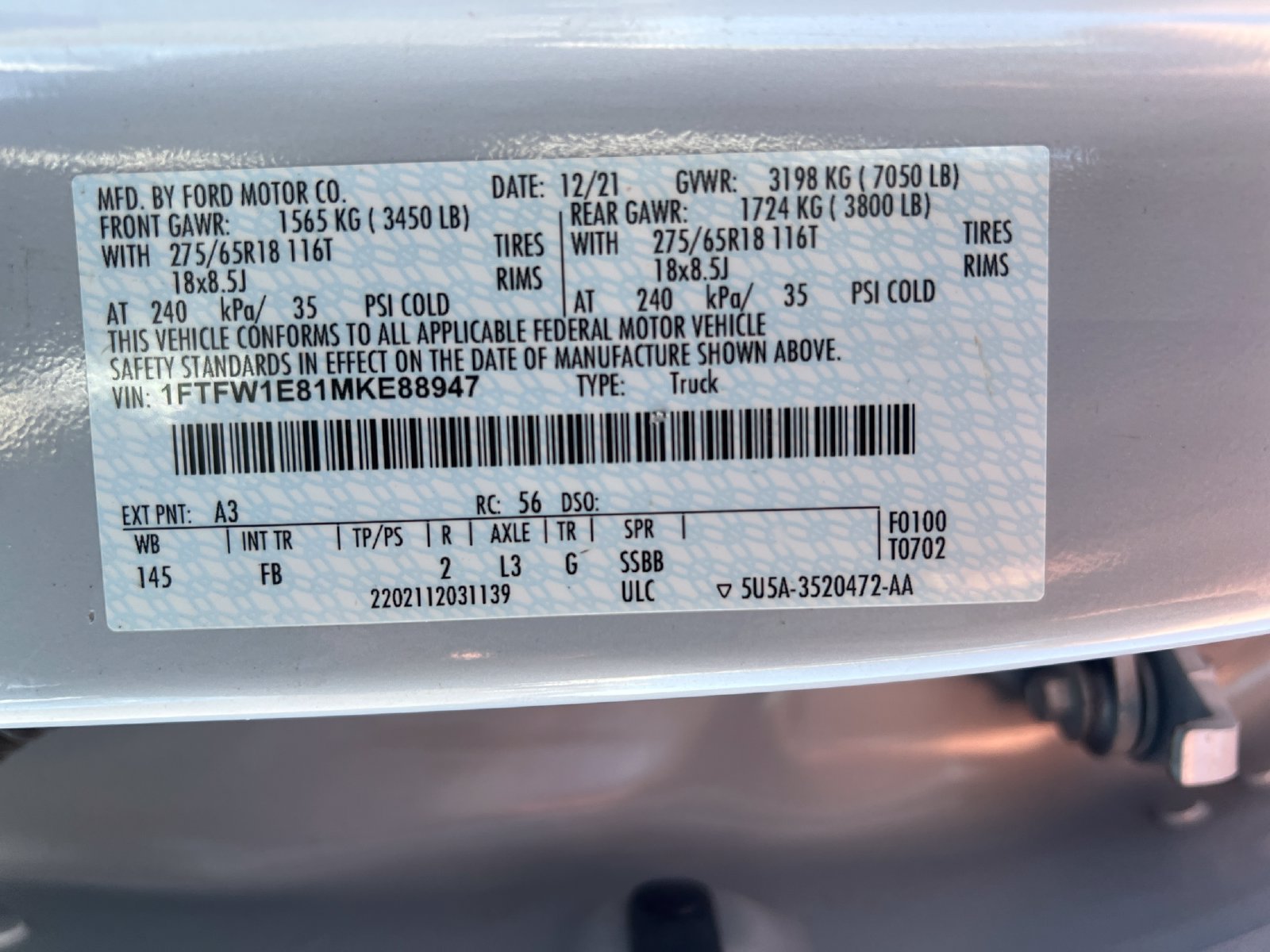 Used 2021 Ford F150 XLT w/ Equipment Group 302A High AWD/4WD image 37