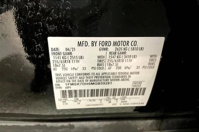 Used 2021 Ford Explorer XLT w/ Equipment Group 202A RWD image 35