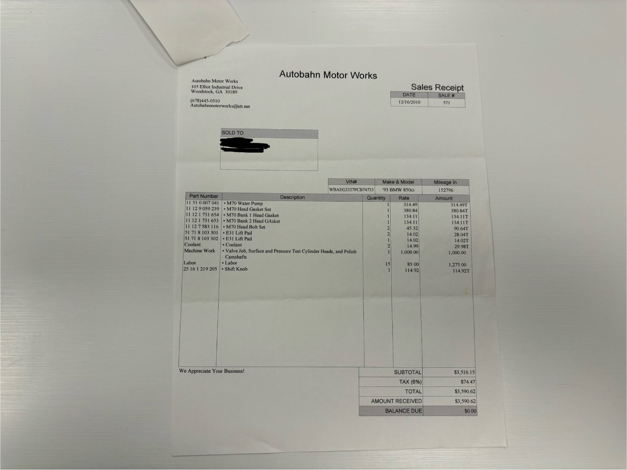 Used 1993 BMW 850Ci image 83