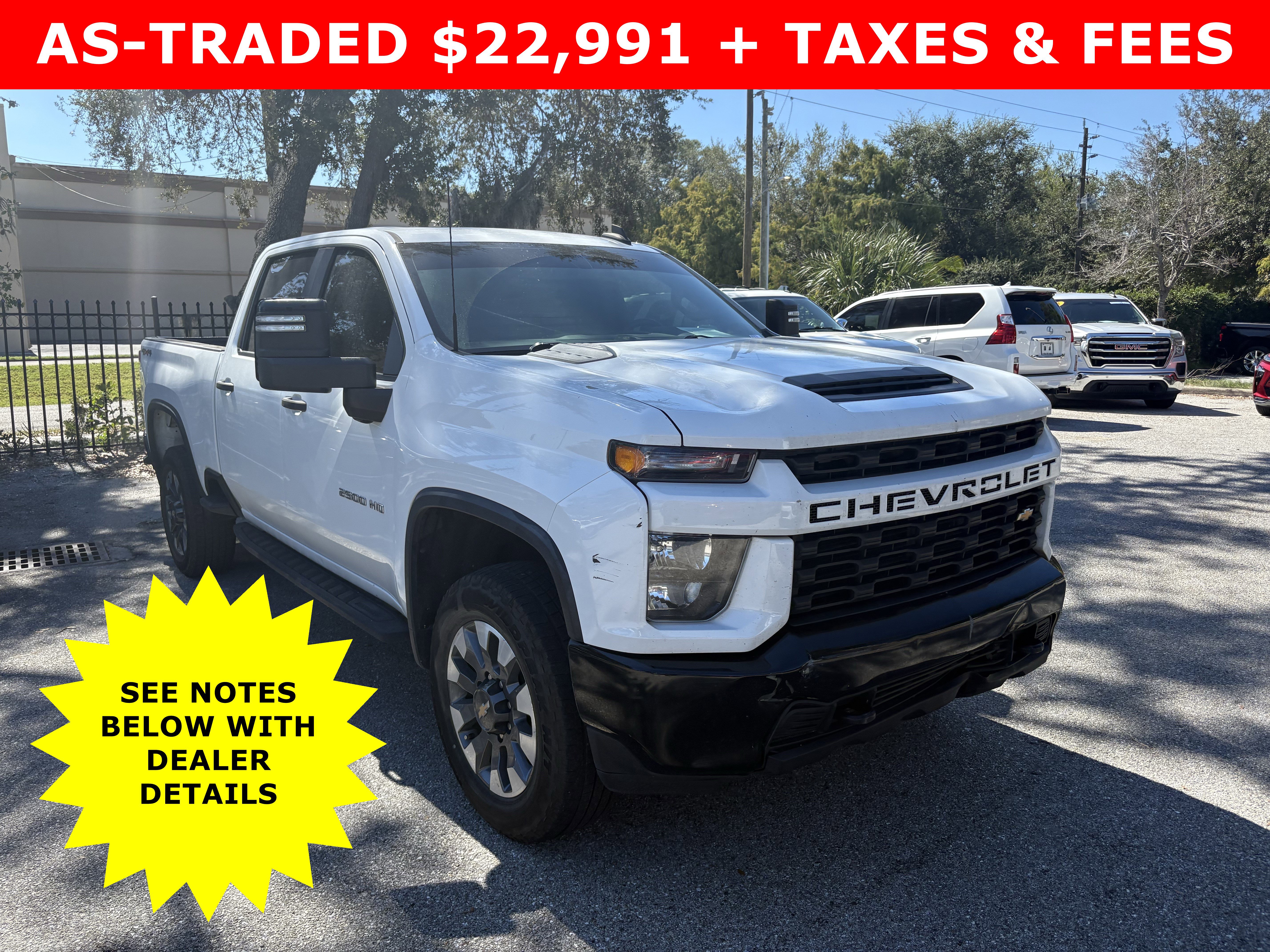 Used 2021 Chevrolet Silverado 2500 Custom w/ Custom Value Package