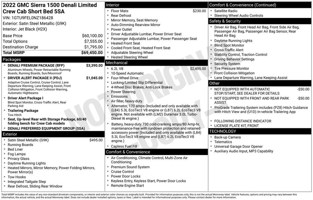 Used 2022 GMC Sierra 1500 Denali w/ Denali Premium Package AWD/4WD image 41
