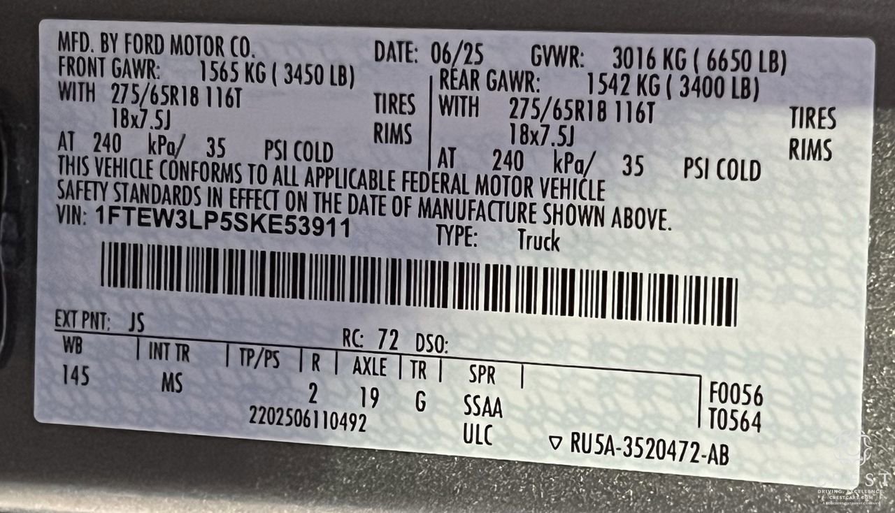 Used 2025 Ford F150 XLT w/ Equipment Group 301A Standard image 31