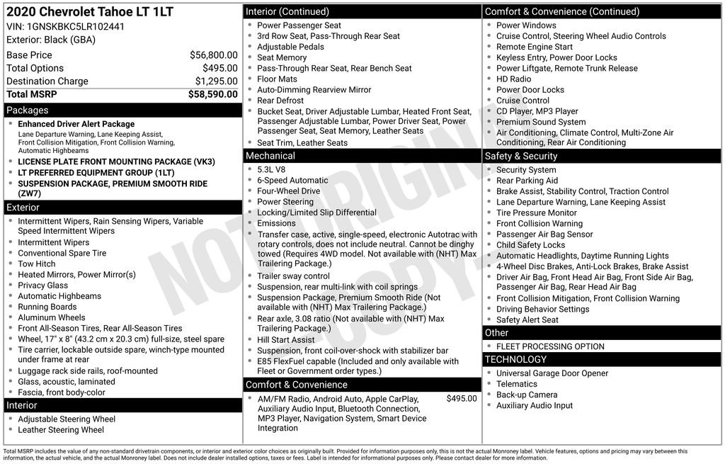 Used 2020 Chevrolet Tahoe LT image 6