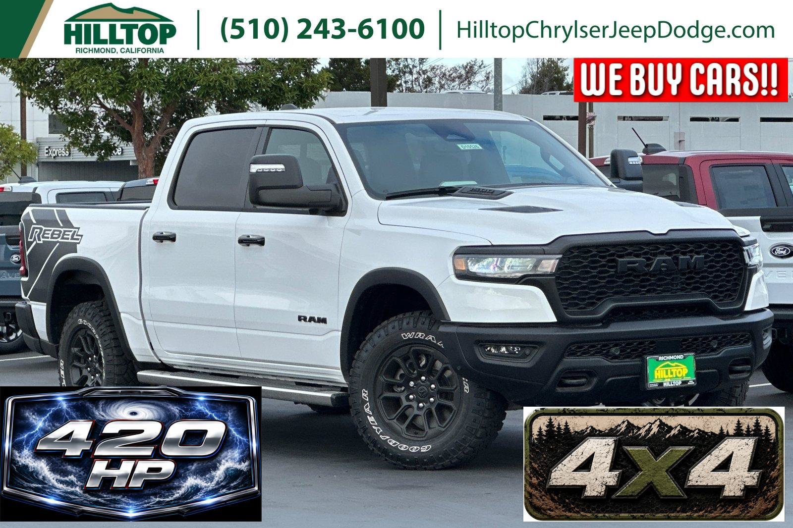 New 2026 RAM 1500 Rebel w/ Rebel Level 2 Equipment Group AWD/4WD image 1