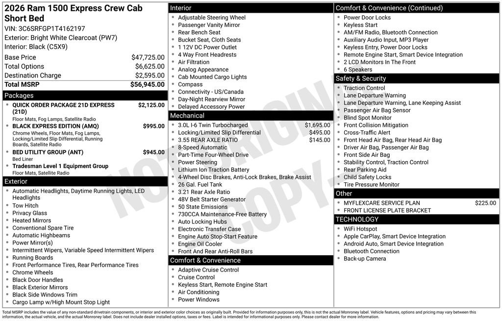 New 2026 RAM 1500 Express image 2