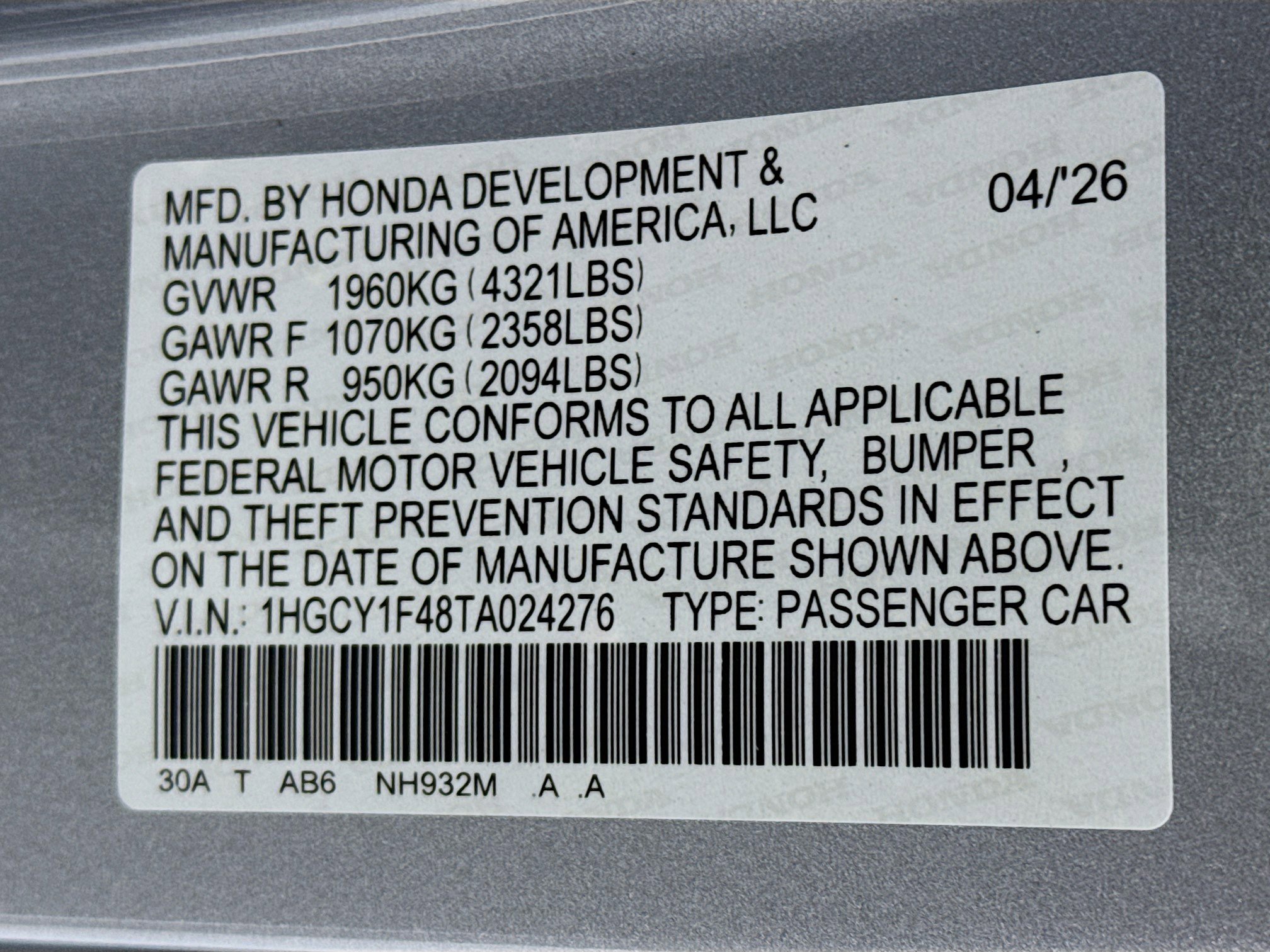 New 2026 Honda Accord SE image 31