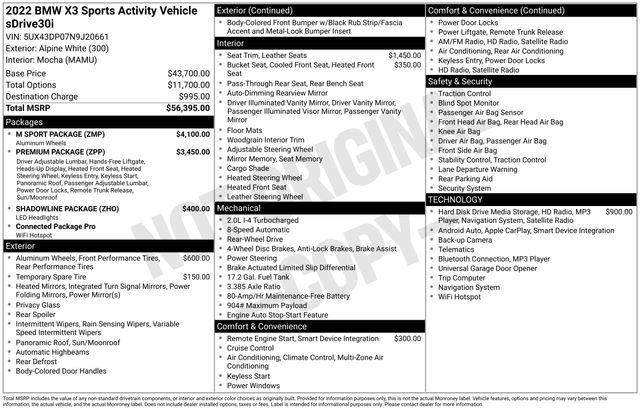 Used 2022 BMW X3 sDrive30i w/ M Sport Package image 4