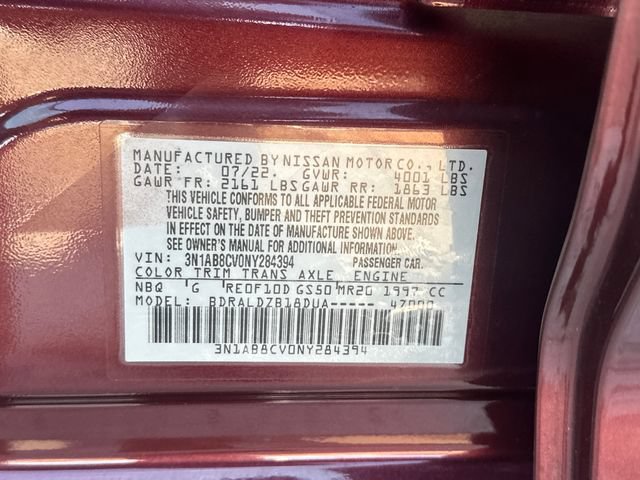 Used 2022 Nissan Sentra SV w/ Trunk Package FWD image 30