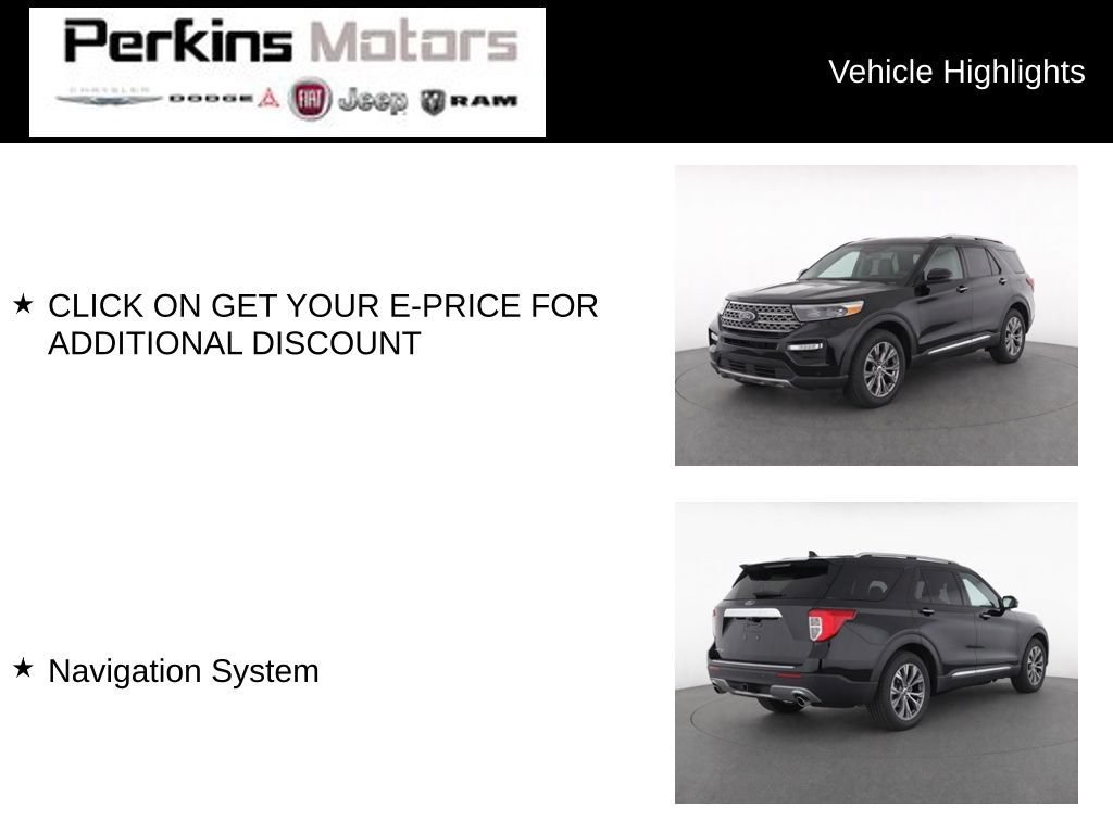 Used 2021 Ford Explorer Limited w/ Class III Trailer Tow Package RWD image 17